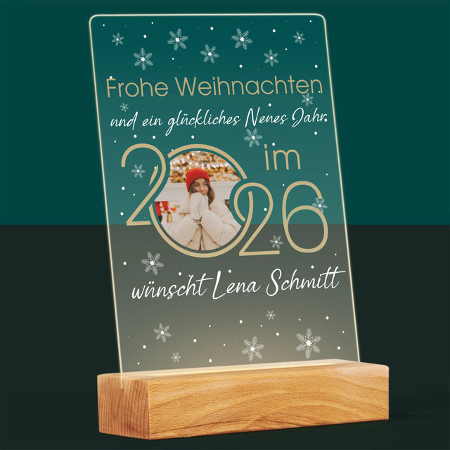Fotocollage: Ein Glückliches Neues Jahr - Druck Auf Acrylglas
