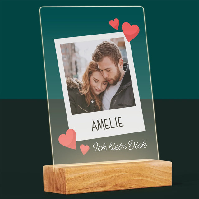 Foto Und Unterschrift: Ich Liebe Dich - Druck Auf Acrylglas