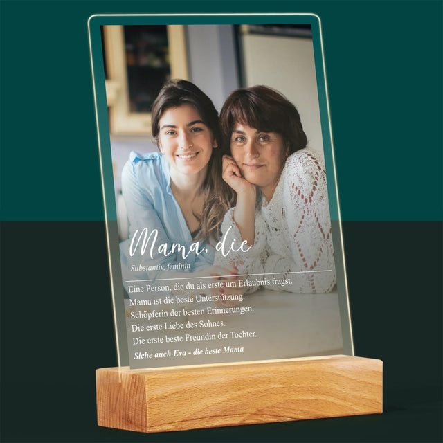 Foto Und Unterschrift: Mama Definition - Druck Auf Acrylglas
