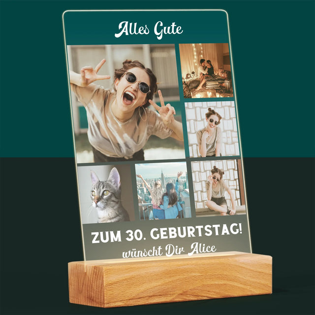 Fotocollage: Geburtstags-Collage - Druck Auf Acrylglas