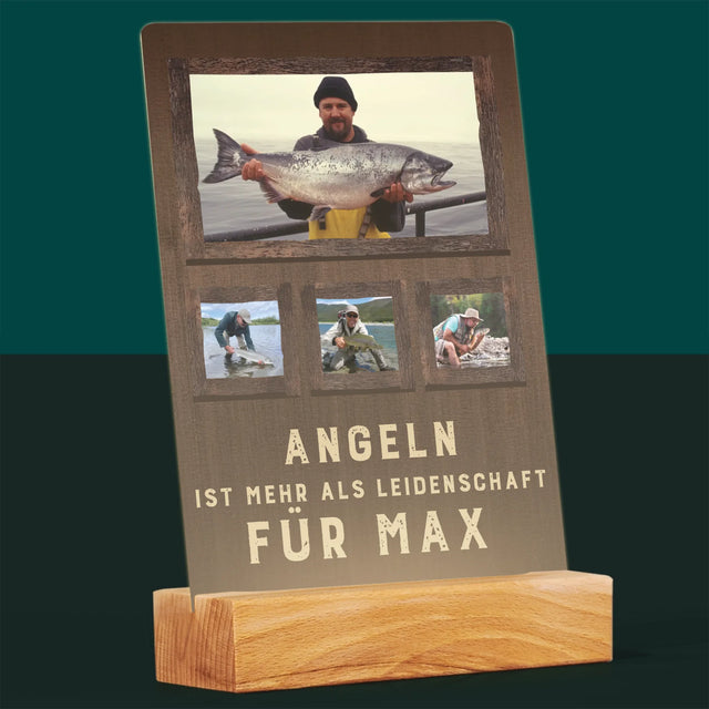 Fotocollage: Angeln - Druck Auf Acrylglas
