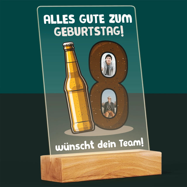 Fotocollage: 18 Bier - Druck Auf Acrylglas