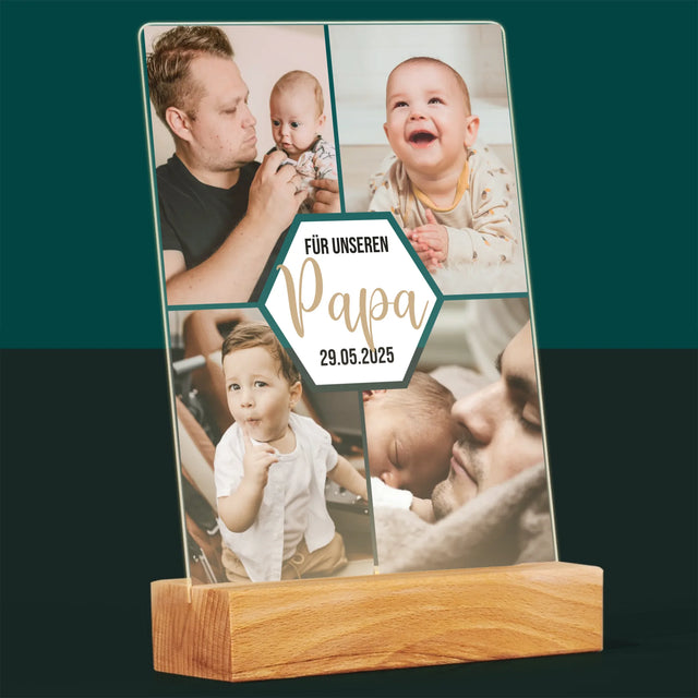 Fotocollage: Für Unseren Papa - Druck Auf Acrylglas