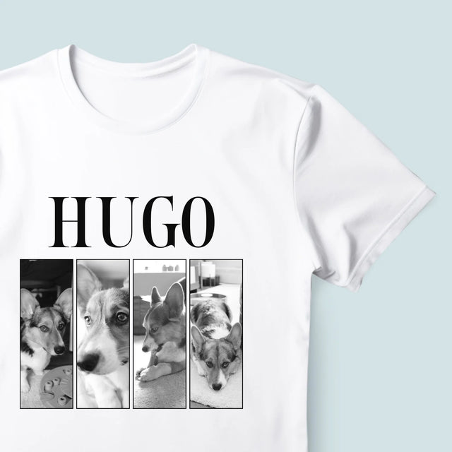 Fotocollage: Bootleg Klassiker Mit Haustier - T-Shirt Für Herren