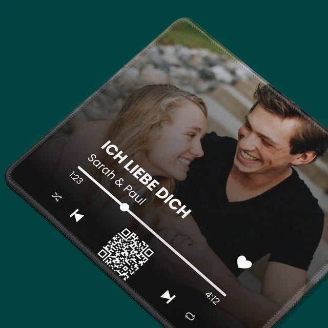 Foto Und Unterschrift: Euer Lied-Qr-Code - Mauspad
