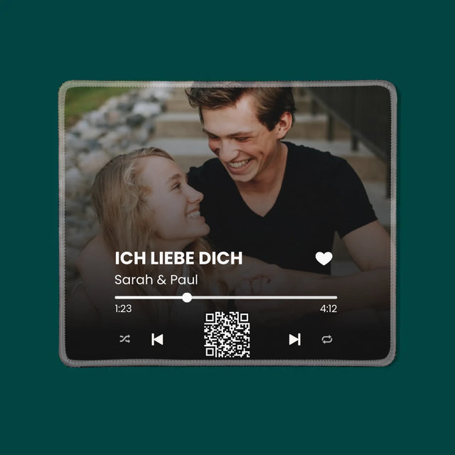 Foto Und Unterschrift: Euer Lied-Qr-Code - Mauspad