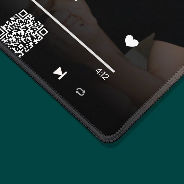 Foto Und Unterschrift: Euer Lied-Qr-Code - Mauspad