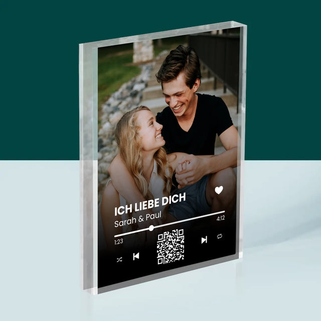 Foto Und Unterschrift: Euer Lied-Qr-Code - Druck Auf Acrylglas