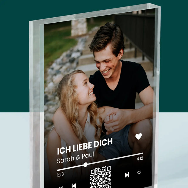 Foto Und Unterschrift: Euer Lied-Qr-Code - Druck Auf Acrylglas