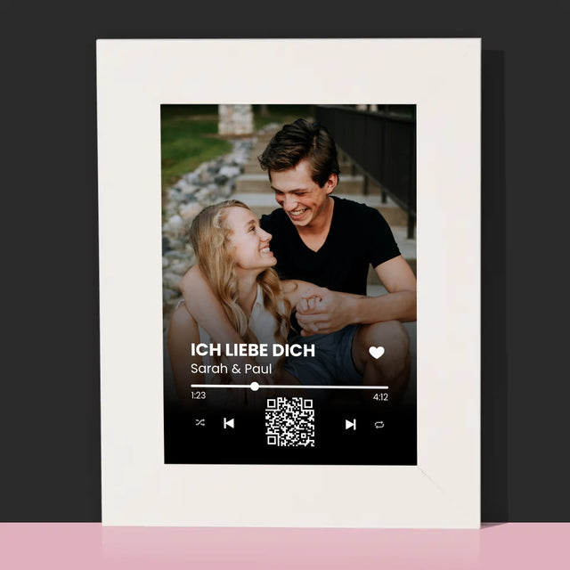 Foto Und Unterschrift: Euer Lied-Qr-Code - Bilderrahmen