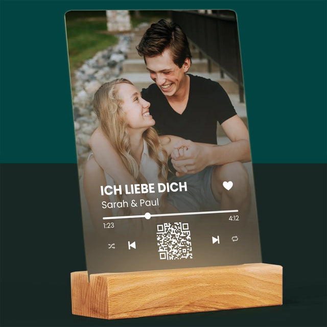 Foto Und Unterschrift: Euer Lied-Qr-Code - Druck Auf Acrylglas
