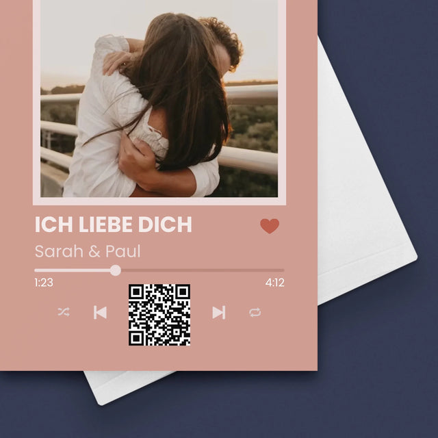 Foto Und Unterschrift: Dein Lied Mit Code - Glückwunschkarte