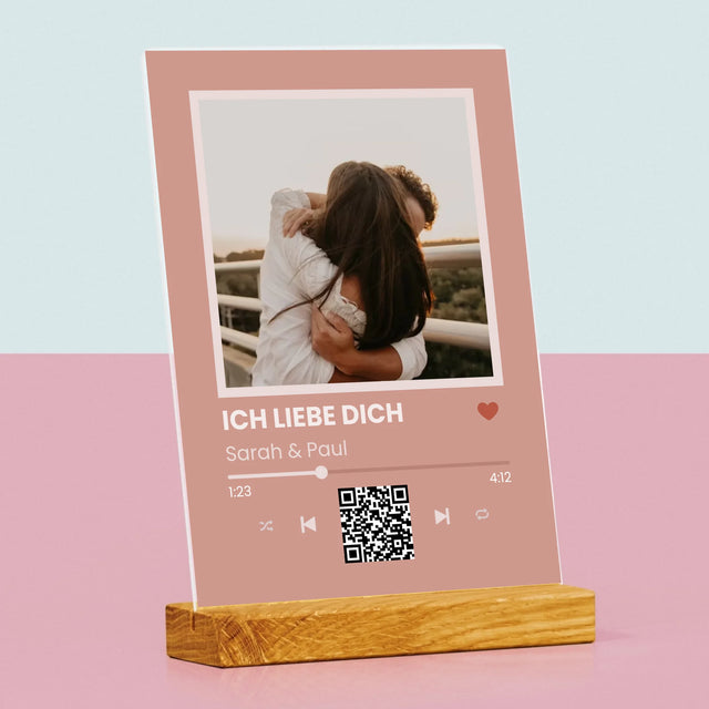 Foto Und Unterschrift: Dein Lied Mit Code - Druck Auf Acrylglas