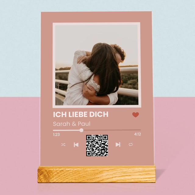 Foto Und Unterschrift: Dein Lied Mit Code - Druck Auf Acrylglas