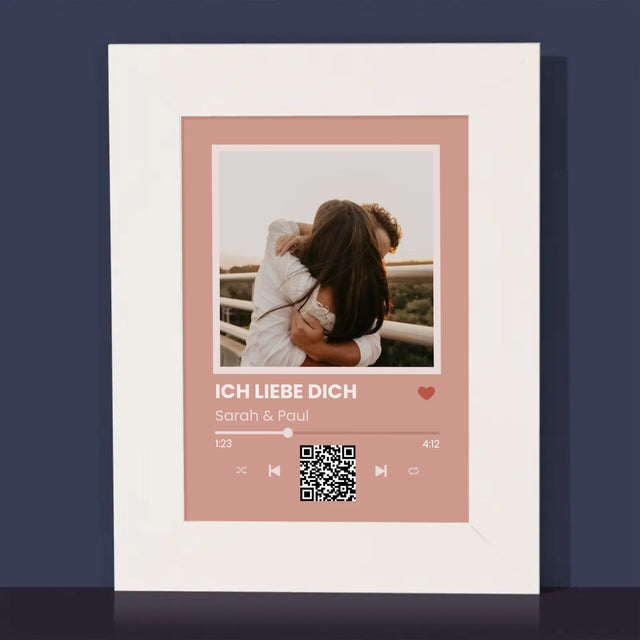 Foto Und Unterschrift: Dein Lied Mit Code - Bilderrahmen