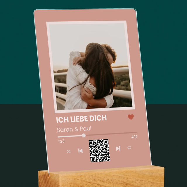 Foto Und Unterschrift: Dein Lied Mit Code - Druck Auf Acrylglas