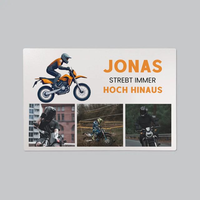 Foto Und Unterschrift: Strebt Hoch Hinaus  - Schreibtischunterlage