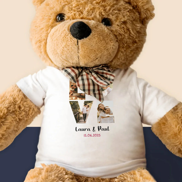 Buchstaben-Collage: Love - Teddybär 90 Cm