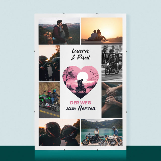 Fotocollage: Der Weg Zum Herzen - Poster