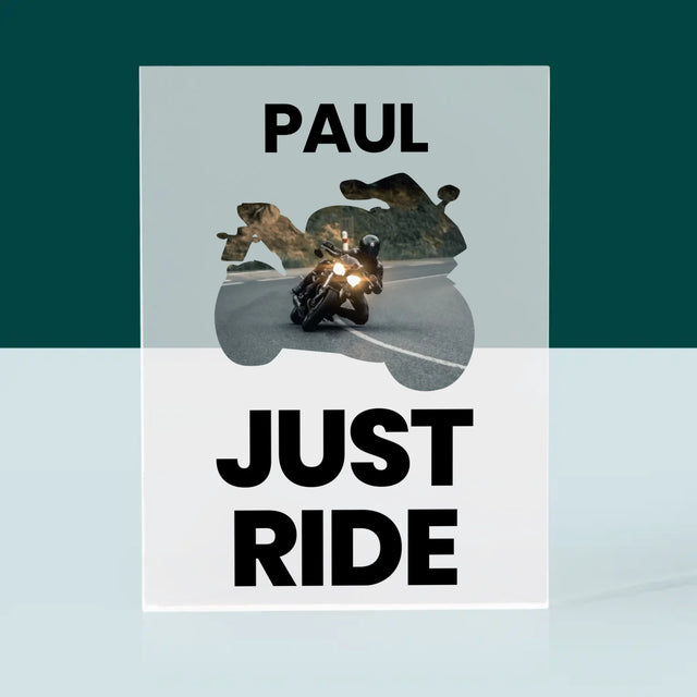 Form-Collage: Just Ride - Druck Auf Acrylglas