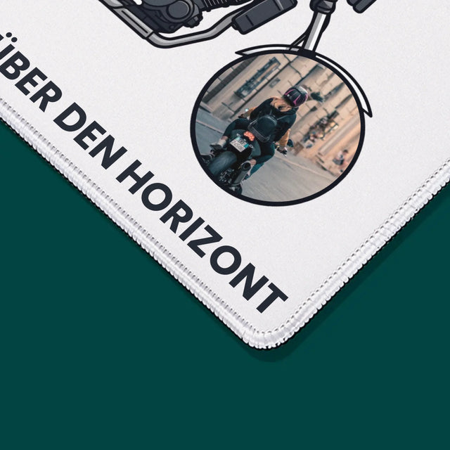 Fotocollage: Gemeinsam Über Den Horizont - Mauspad