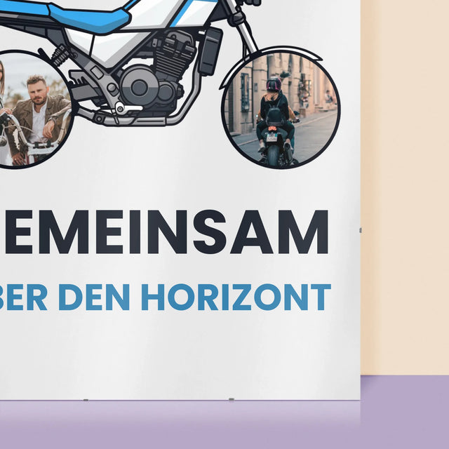 Fotocollage: Gemeinsam Über Den Horizont - Poster