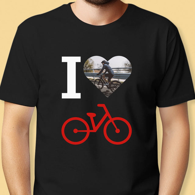 Foto: Ich Liebe Fahrräder - T-Shirt Für Herren