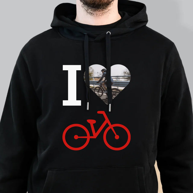 Foto: Ich Liebe Fahrräder - Kapuzenpullover Für Herren