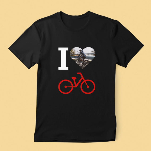 Foto: Ich Liebe Fahrräder - T-Shirt Für Herren