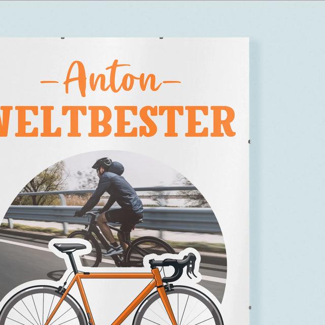 Foto Und Unterschrift: Der Weltbeste Radler - Poster