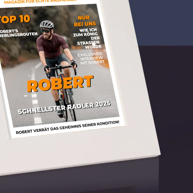 Magazin-Cover: Der Schnellste Radler - Bilderrahmen