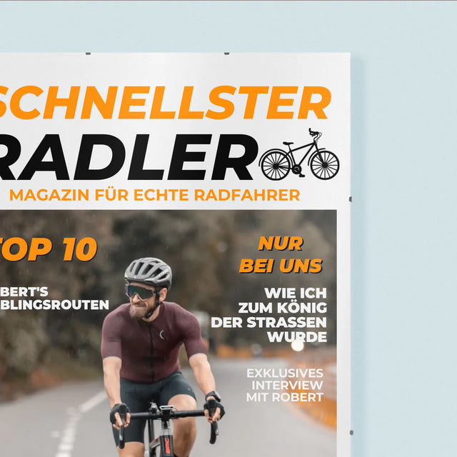 Magazin-Cover: Der Schnellste Radler - Poster