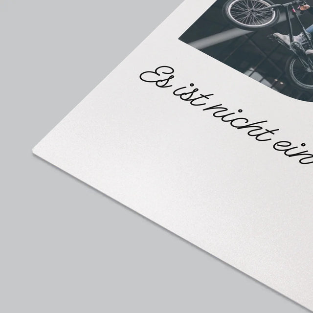 Buchstaben-Collage: Bmx - Schreibtischunterlage