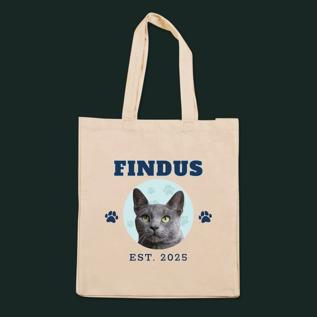 Dein Charakter: Deine Katze Varsity – bedruckte Canvas-Tasche | DE