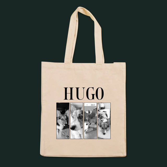 Fotocollage: Classic Bootleg mit Pupil – Canvas-Tasche mit Aufdruck | DE