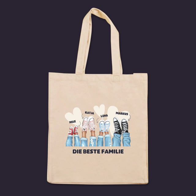 Charakter-Ersteller: Sneakers Family – Canvas-Tasche | DE