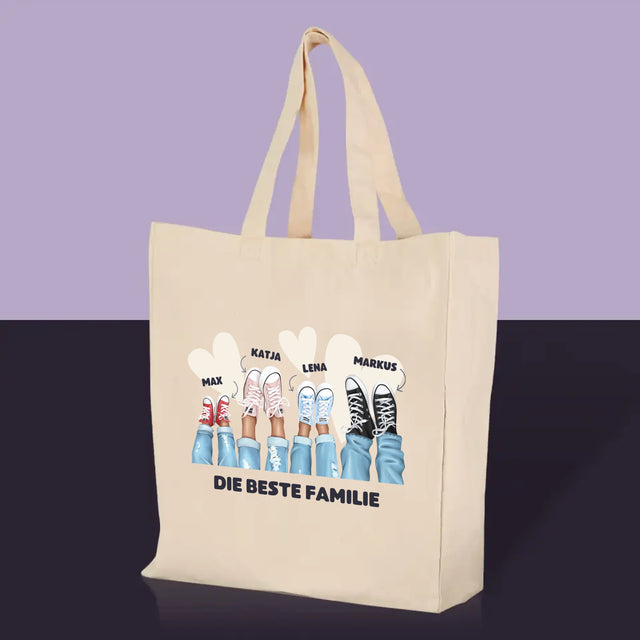 Charakter-Ersteller: Sneakers Family – Canvas-Tasche | DE