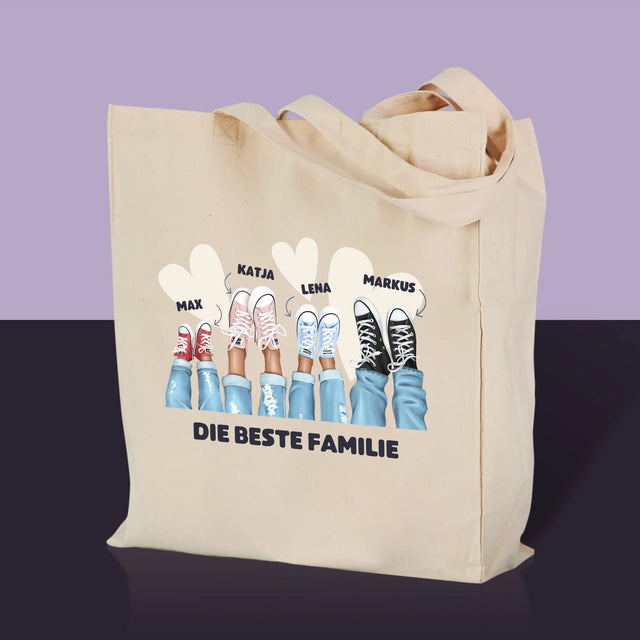 Charakter-Ersteller: Sneakers Family – Canvas-Tasche | DE