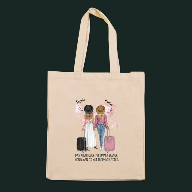 Charakter-Ersteller: Traveler Friends – Canvas-Tasche | DE