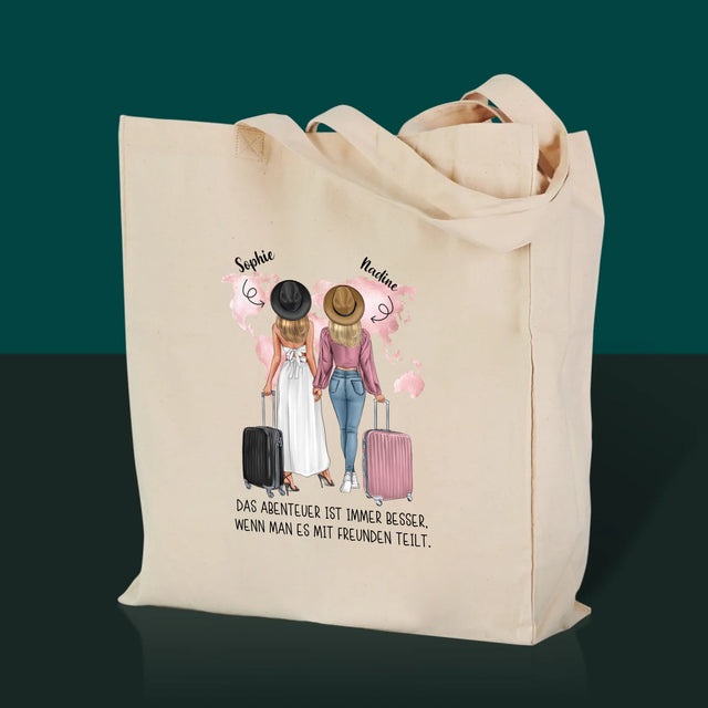 Charakter-Ersteller: Traveler Friends – Canvas-Tasche | DE