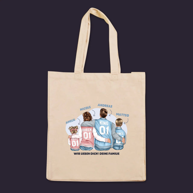 Charakter-Ersteller: Familie in Sweatshirts – Canvas-Tasche | DE
