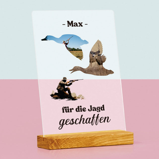 Form-Collage: Für Die Jagd Geschaffen - Druck Auf Acrylglas