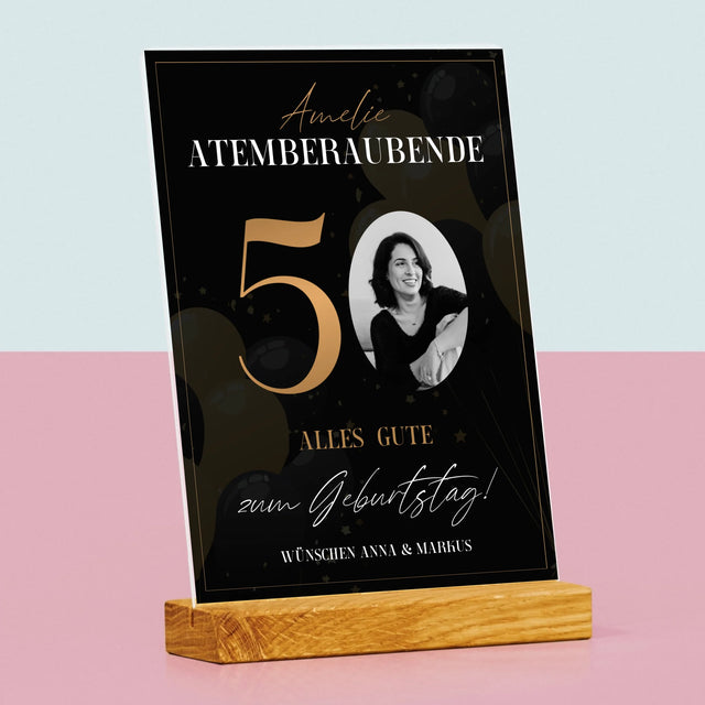 Foto Und Unterschrift: Atemberaubende 50 - Druck Auf Acrylglas