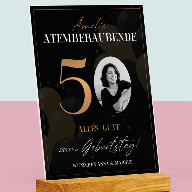 Foto Und Unterschrift: Atemberaubende 50 - Druck Auf Acrylglas