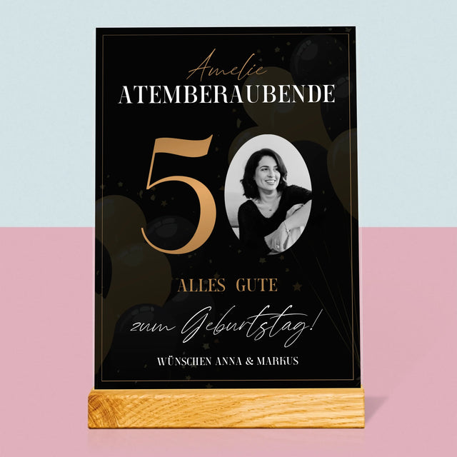Foto Und Unterschrift: Atemberaubende 50 - Druck Auf Acrylglas