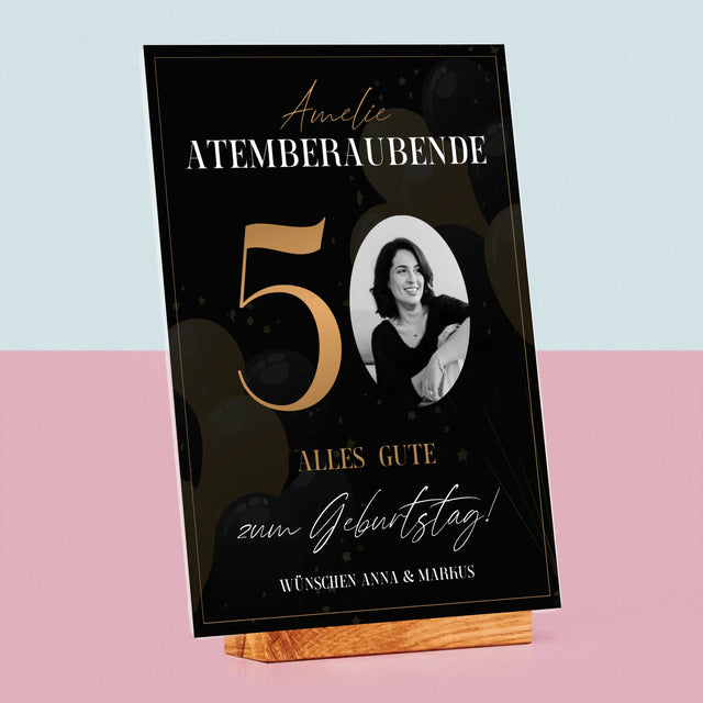 Foto Und Unterschrift: Atemberaubende 50 - Druck Auf Acrylglas