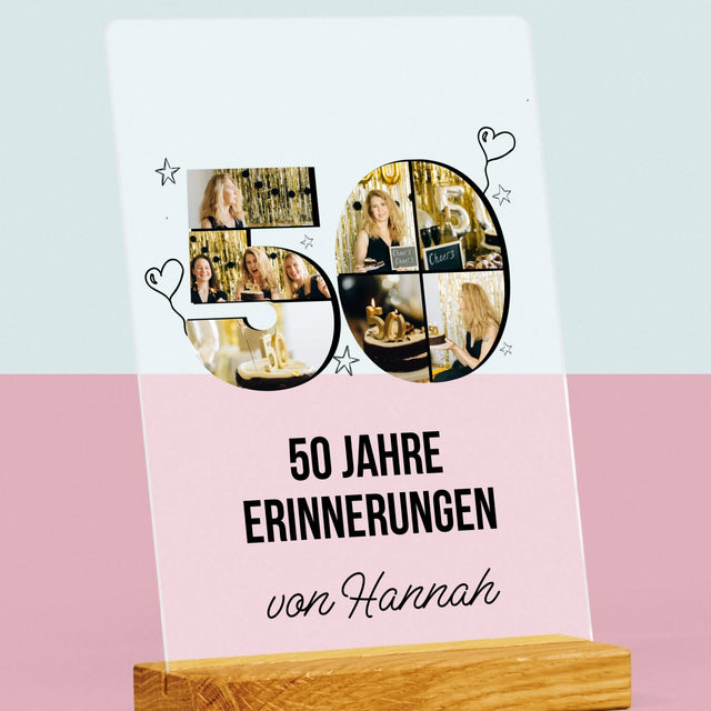 Form-Collage: 50 Jahre Erinnerungen - Druck Auf Acrylglas