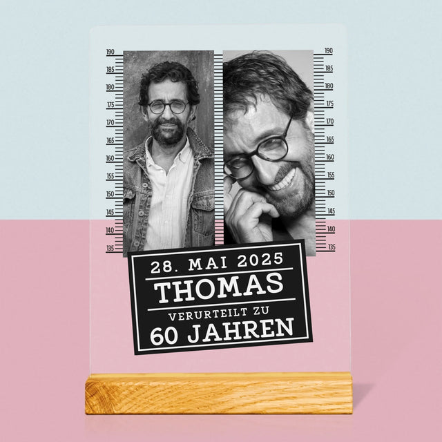 Fotocollage: Zu 60 Jahren Verurteilt - Druck Auf Acrylglas