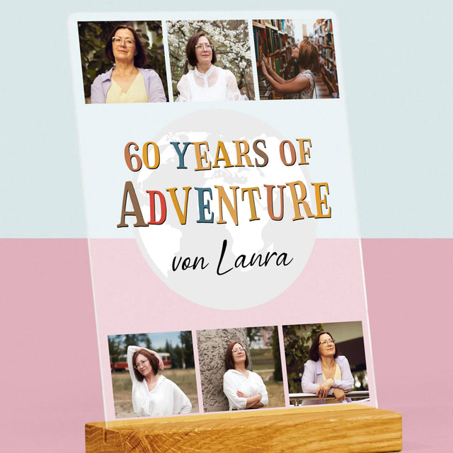 Fotocollage: 60 Years Of Adventure - Druck Auf Acrylglas