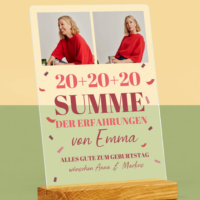 Fotocollage: Summe Der Erfahrungen - Druck Auf Acrylglas